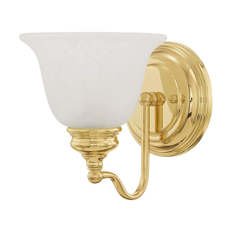 Image 4 Essex 6.25-in W 1-Light Polished Brass Arm Wall Sconce more views