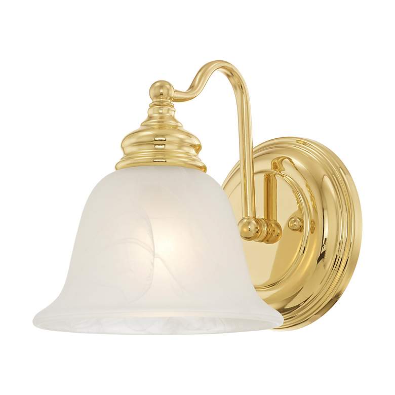 Image 6 Essex 6.25-in W 1-Light Polished Brass Arm Wall Sconce more views