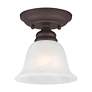 3_Essex 6 1/4" Wide Bronze Bell Ceiling Light more views