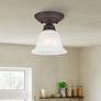 4_Essex 6 1/4" Wide Bronze Bell Ceiling Light more views