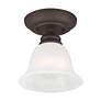 5_Essex 6 1/4" Wide Bronze Bell Ceiling Light more views