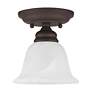 Essex 6 1/4" Wide Bronze Bell Ceiling Light