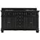 Essex 60" Wide Antique Black 4-Door Double Sink Vanity