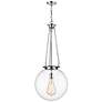 1_Essex Beacon 18"W Polished Chrome Pendant Light with Clear Shade