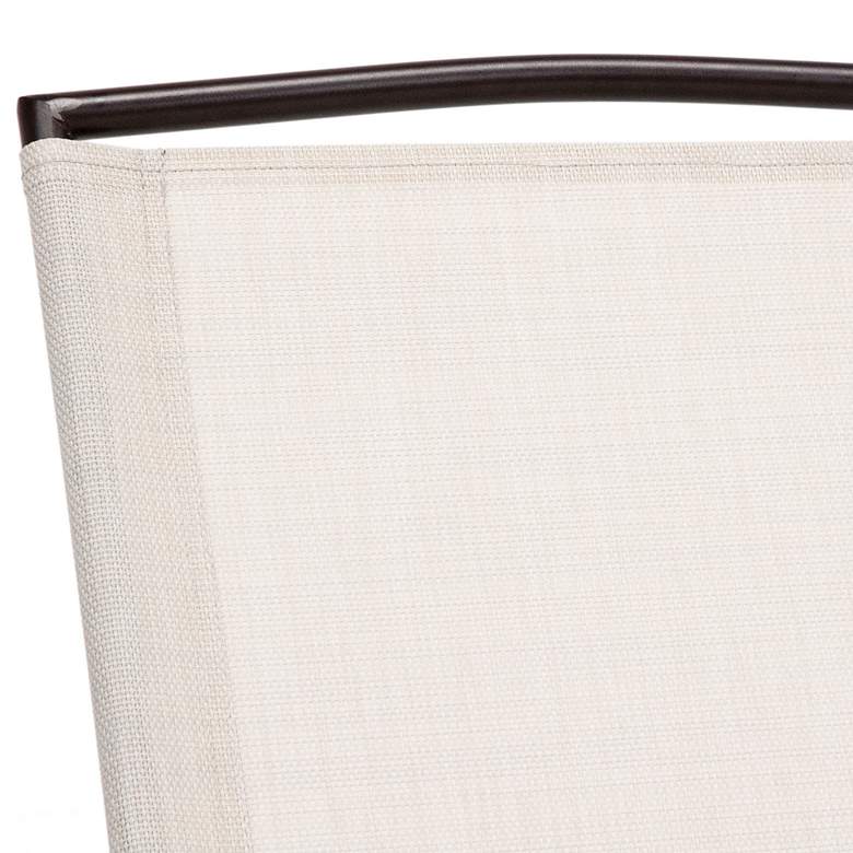 Image 7 Essex Beige Folding 6-Piece Outdoor Dining Set with Umbrella more views