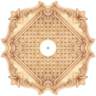 Essex Square 24" Wide Repositionable Ceiling Medallion