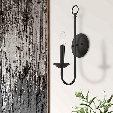 Estate 16" High Black Wall Sconce