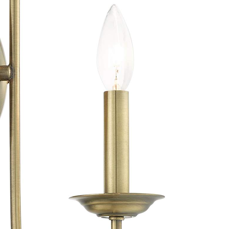 Image 2 Estate 16" High Antique Brass Wall Sconce more views