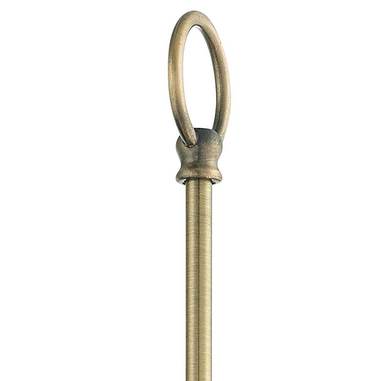 Image 3 Estate 16" High Antique Brass Wall Sconce more views