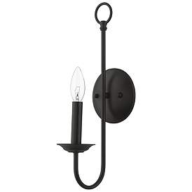 Image5 of Estate 16" High Black Wall Sconce more views