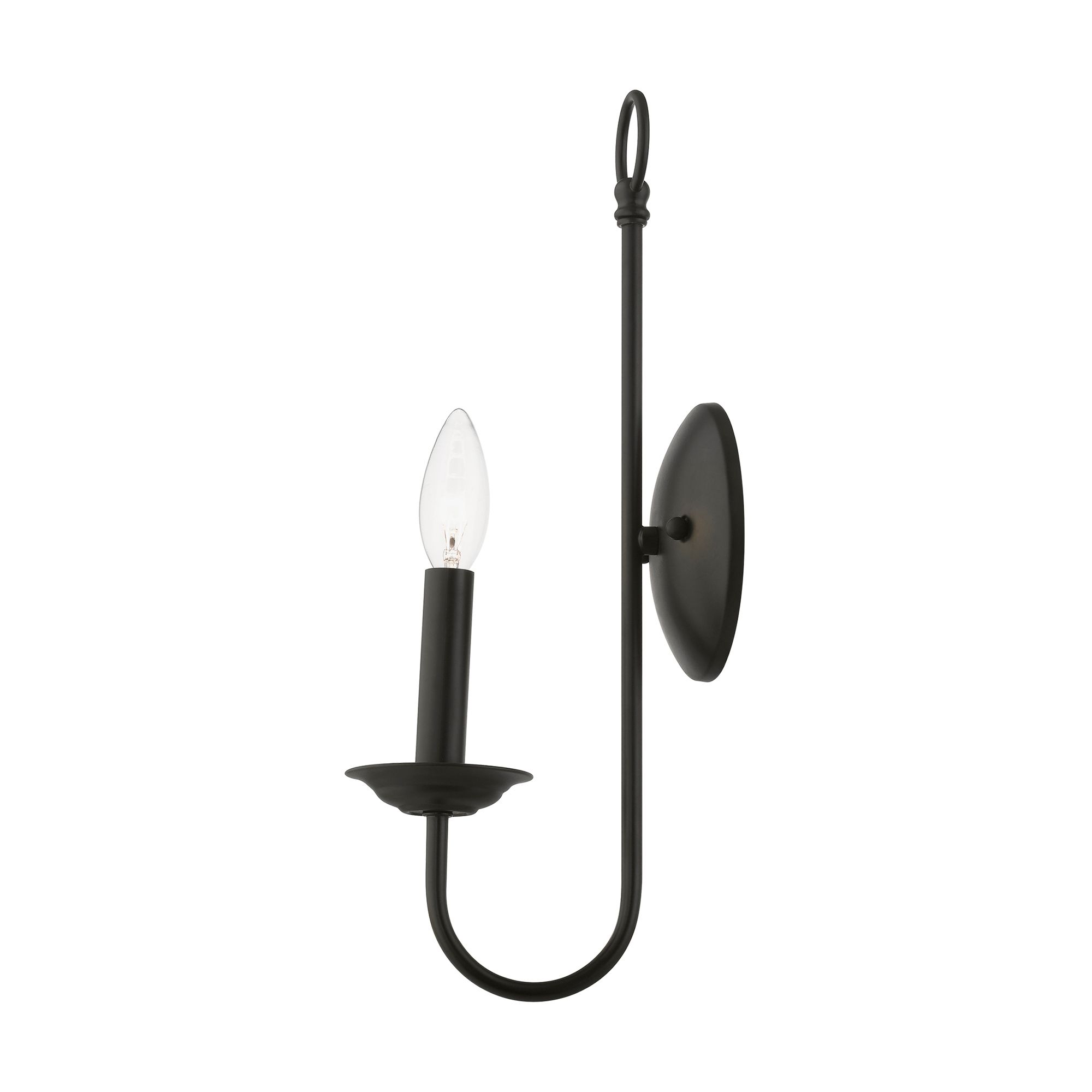 Estate 16" High Black Wall Sconce in scene