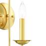 Estate 16" High Polished Brass Wall Sconce
