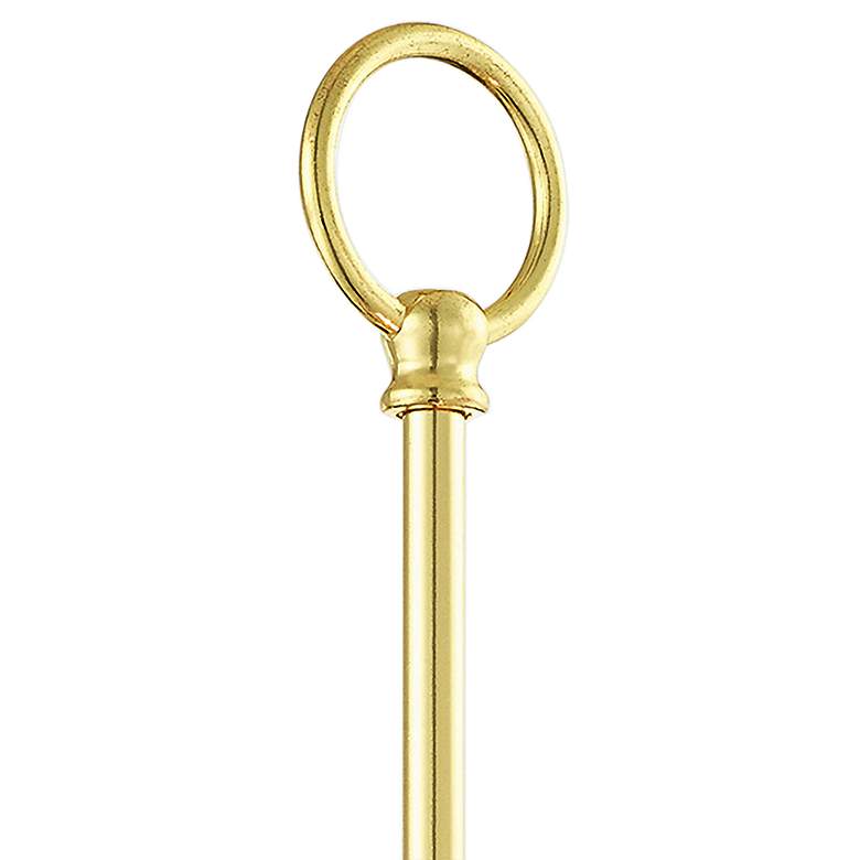 Image 3 Estate 16" High Polished Brass Wall Sconce more views