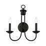 3_Estate 17 1/4" High Black 2-Light Wall Sconce more views