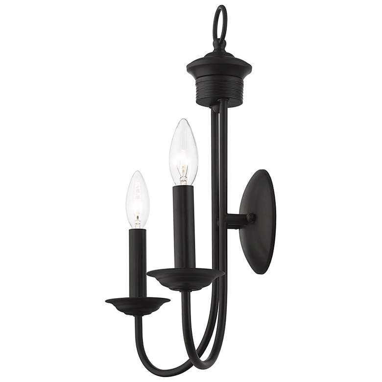 Image 5 Estate 17 1/4" High Black 2-Light Wall Sconce more views