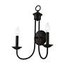5_Estate 17 1/4" High Black 2-Light Wall Sconce more views