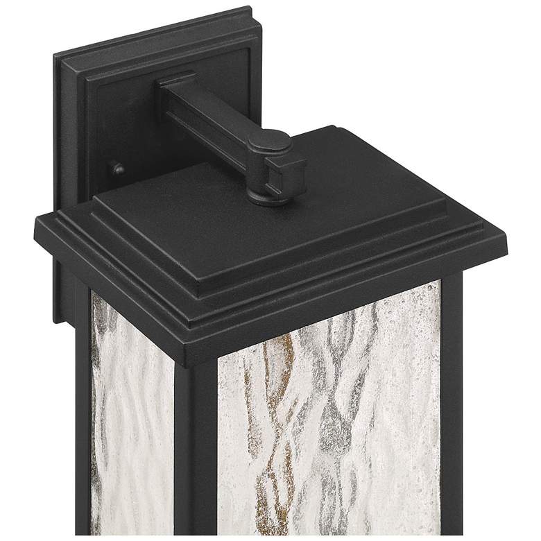 Image 3 Estate 17"H 2-Light Black Outdoor Wall Sconce w/ Rain Glassware Shade more views