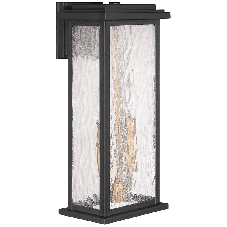 Image 4 Estate 17"H 2-Light Black Outdoor Wall Sconce w/ Rain Glassware Shade more views