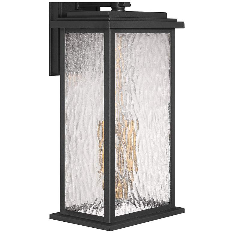 Image 3 Estate 19"H 2-Light Black Outdoor Wall Sconce w/ Rain Glassware Shade more views