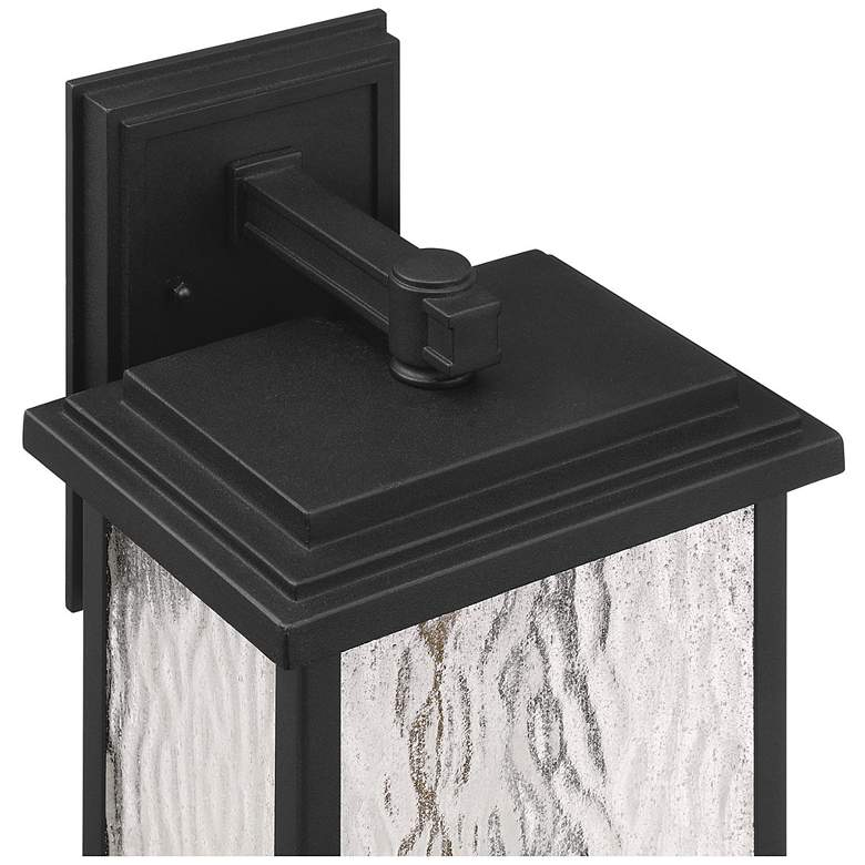 Image 4 Estate 19"H 2-Light Black Outdoor Wall Sconce w/ Rain Glassware Shade more views