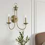 2_Estate 2 Light Antique Brass Double Sconce