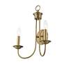 6_Estate 2 Light Antique Brass Double Sconce more views