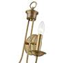 Estate 2 Light Antique Brass Double Sconce in scene