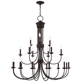 Image1 of Estate 21 Light Bronze Foyer Chandelier