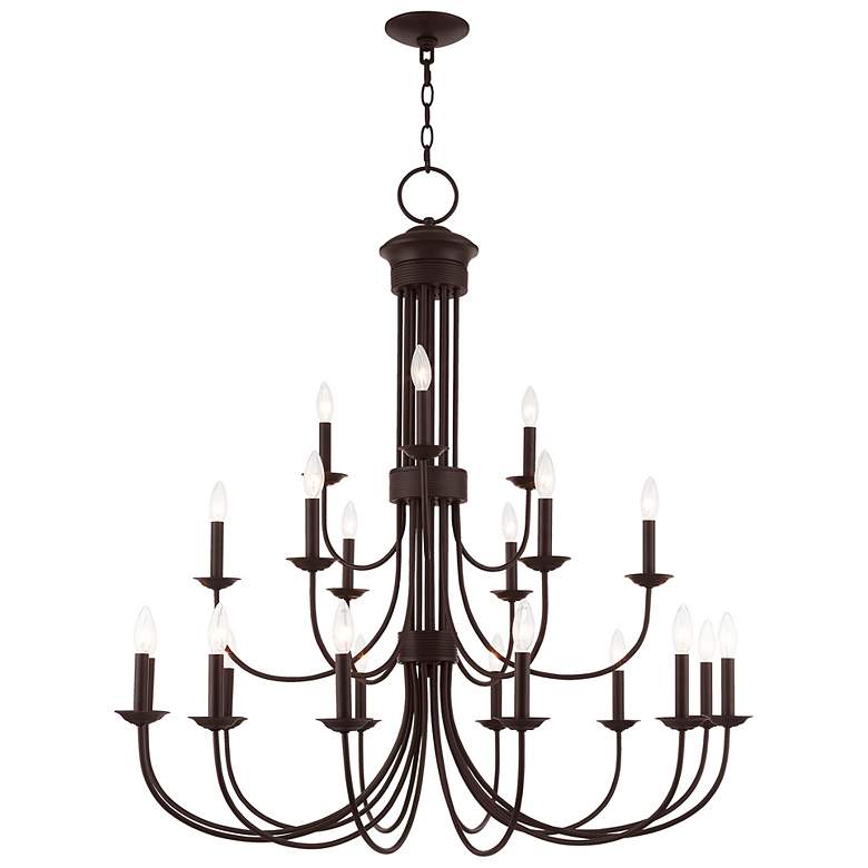 Image 2 Estate 21 Light Bronze Foyer Chandelier