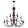 5_Estate 21 Light Bronze Foyer Chandelier more views