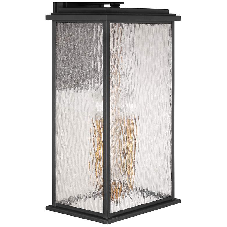 Image 3 Estate 24"H 4-Light Black Outdoor Wall Sconce w/ Rain Glassware Shade more views