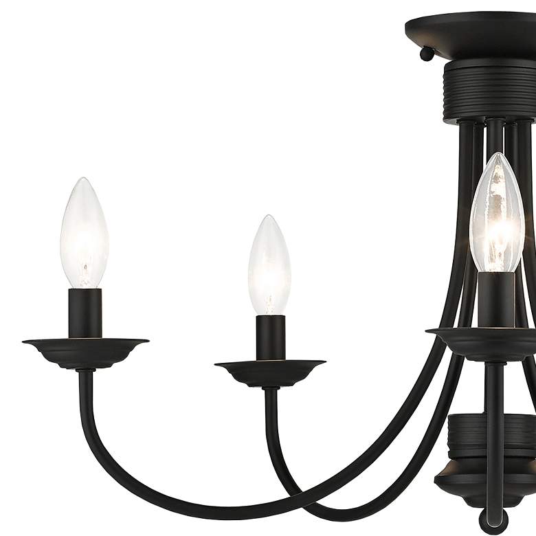 Image 4 Estate 24" Wide Black 5-Light Ceiling Light more views