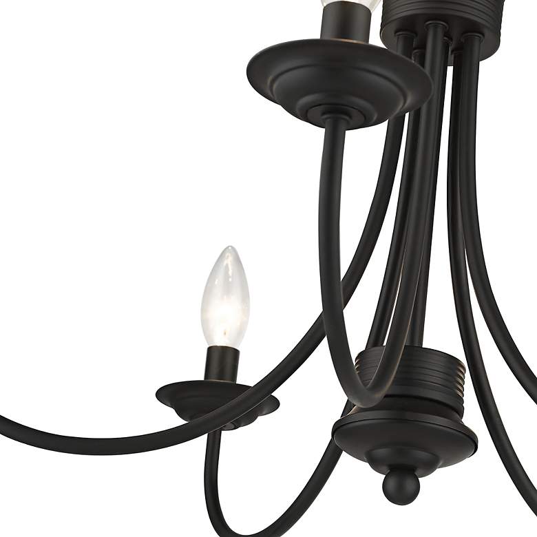 Image 5 Estate 24" Wide Black 5-Light Ceiling Light more views