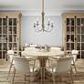 7_Estate 25" Wide Antique Brass 5-Light Chandelier more views