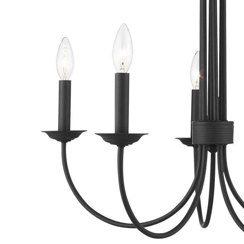 Image 4 Estate 25" Wide Black 5-Light Chandelier more views