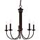 Estate 25" Wide Bronze 5-Light Chandelier