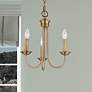 1_Estate 3 Light Antique Brass Mini Chandelier