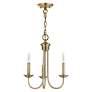 3_Estate 3 Light Antique Brass Mini Chandelier more views