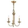 4_Estate 3 Light Antique Brass Mini Chandelier more views