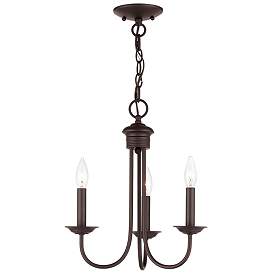 Image1 of Estate 3 Light Bronze Mini Chandelier