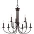 Estate 30" Wide Bronze 9-Light Taper Candle Style Chandelier
