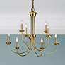 6_Estate 30" Wide Polished Brass 9-Light Chandelier more views