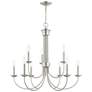 3_Estate 30"W Brushed Nickel 9-Light Candle Style Chandelier