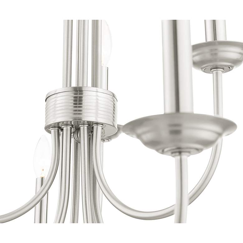 Image 5 Estate 30"W Brushed Nickel 9-Light Candle Style Chandelier more views