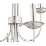 Estate 30"W Brushed Nickel 9-Light Candle Style Chandelier in scene
