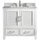 Estate 36" Wide 2-Door White Marble-Top Single Vanity