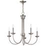 Thumbnail4 of Estate 5 Light Brushed Nickel Chandelier more views