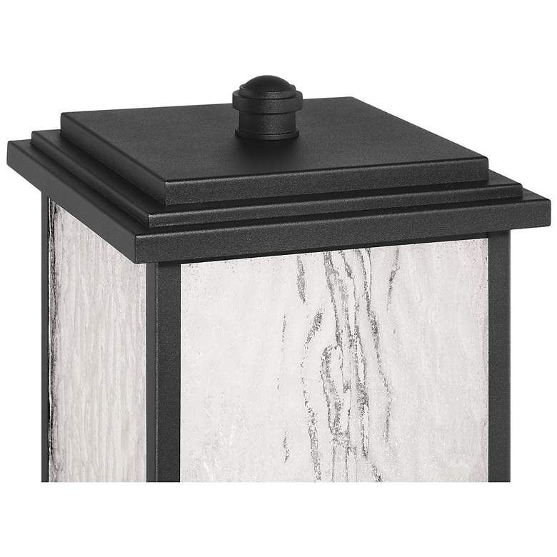 Image 3 Estate 8.5"W 3-Light Black Outdoor Post Light w/ Rain Glassware Shade more views
