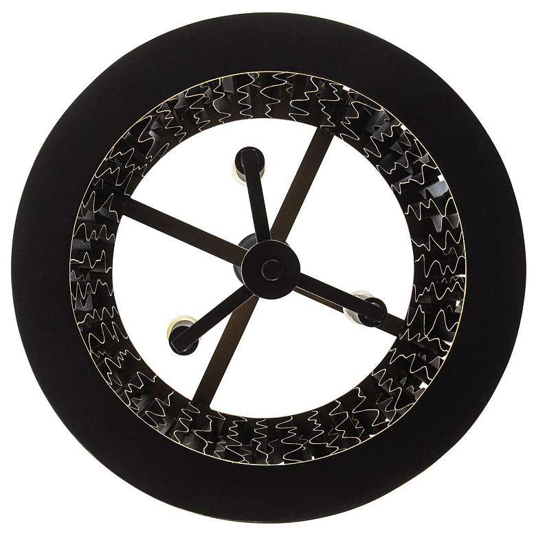 Image 5 Estela 3-Lt Convertible Pendant/Semi-Flush - Matte Black/French Gold more views