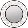 Thumbnail2 of Estela 30-in Round Wall Mirror - Matte Black/French Gold